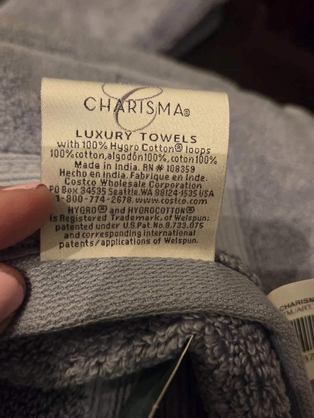 Charisma Blue Bath Sheet Set Of 3